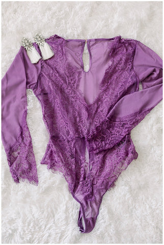 Elena Bodysuit- Lilac Purple