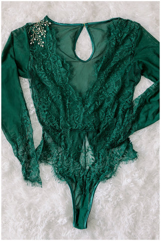 Elena Bodysuit- Emerald